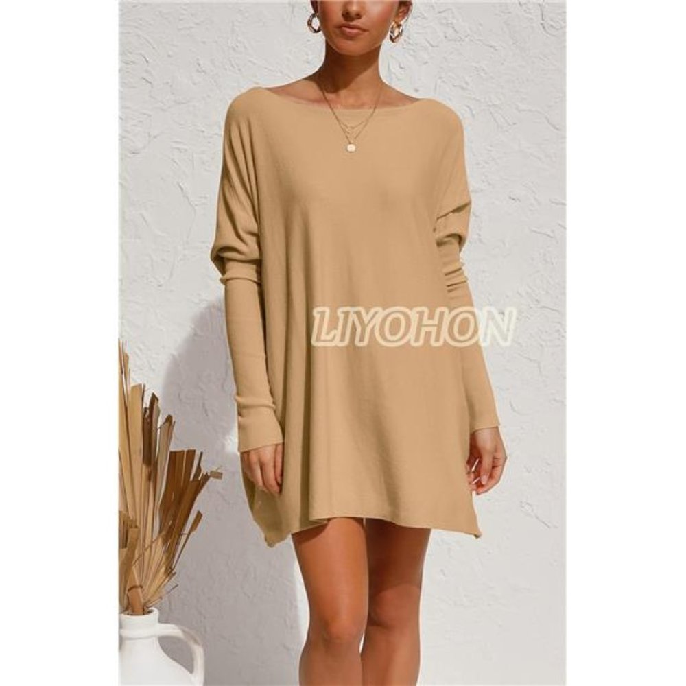 Oversized T Shirts for Women - Long Sleeve Tunic Tops Fall Outfits for Girls - Picture 2 of 6